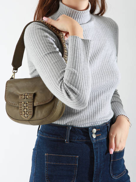 Shoulder Bag Heritage Leather Biba Green heritage COD1L other view 1