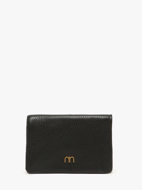 Portefeuille Winnie Cuir Nat et nin Noir vintage WINNIE