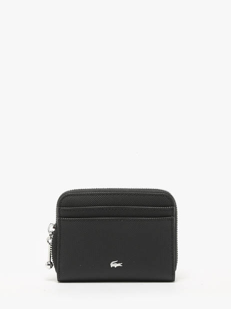 Portefeuille Lacoste Noir daily city NF4764DZ