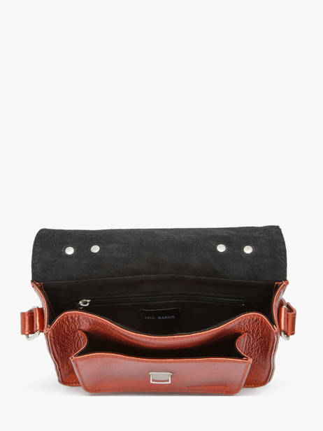 Sac Bandoulière Melle George Ginger Cuir Paul marius Marron ginger GEORGGIN vue secondaire 3