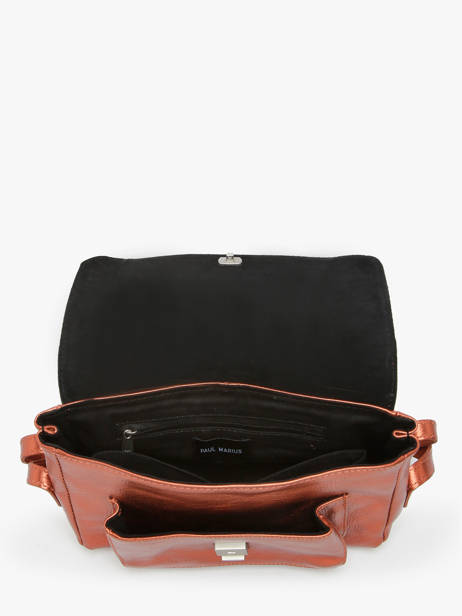 Small Leather Diane Ginger Crossbody Bag Paul marius Brown ginger DIANSGIN other view 2