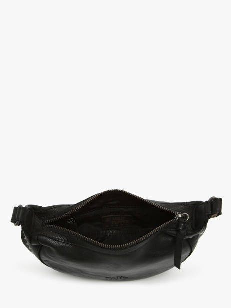 Shoulder Bag Barcelone Leather Basilic pepper Black barcelone BBAC05 other view 3
