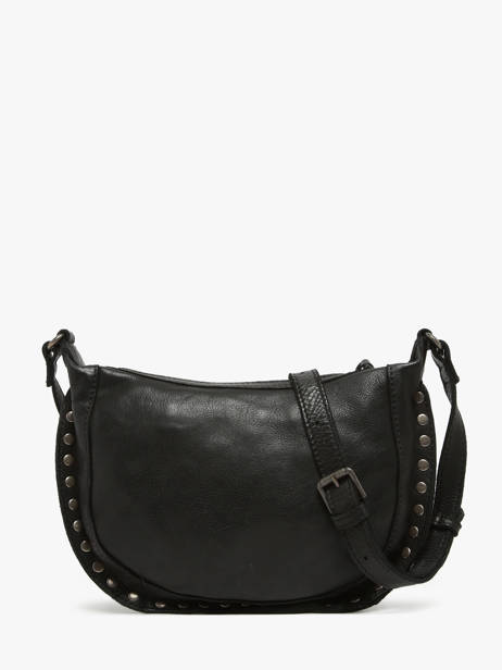 Shoulder Bag Barcelone Leather Basilic pepper Black barcelone BBAC05 other view 4