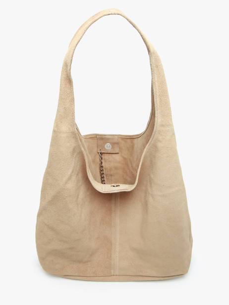 Sac Porté épaule Velvet Cuir Milano Beige velvet VE24062B vue secondaire 3