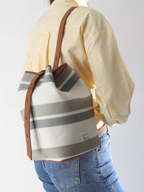 Sac Bandoulière Sac à Dos M Cavalier Toile Etrier Beige cavalier toile ECLT126M vue secondaire 2