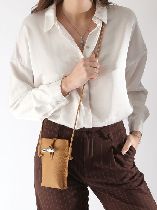 Longchamp Le roseau Etui ipod/cd Marron