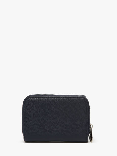 Porte-monnaie Classic Miniprix Bleu grained H6012 vue secondaire 3