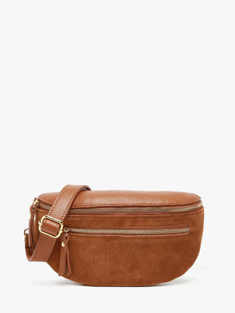 Sac Banane Milano Marron velvet caviar VC24111