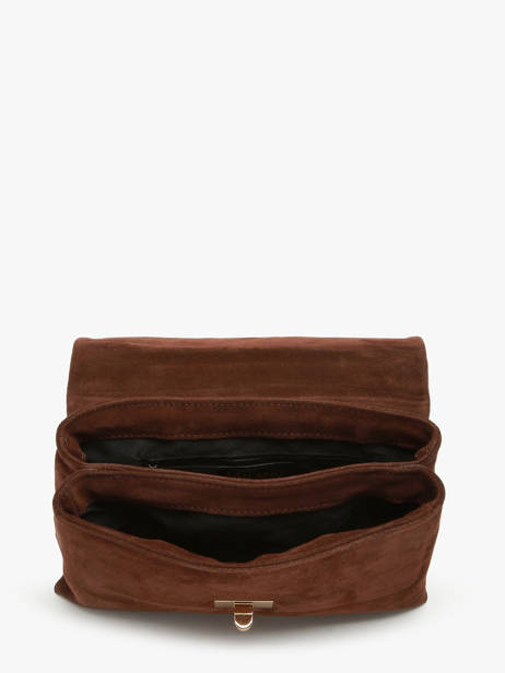 Sac Bandoulière Velvet Caviar Cuir Milano Marron velvet caviar VC24115 vue secondaire 3