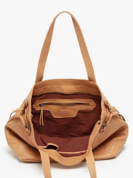 Shoulder Bag Cow A4 Leather Basilic pepper Brown cow 155N other view 3