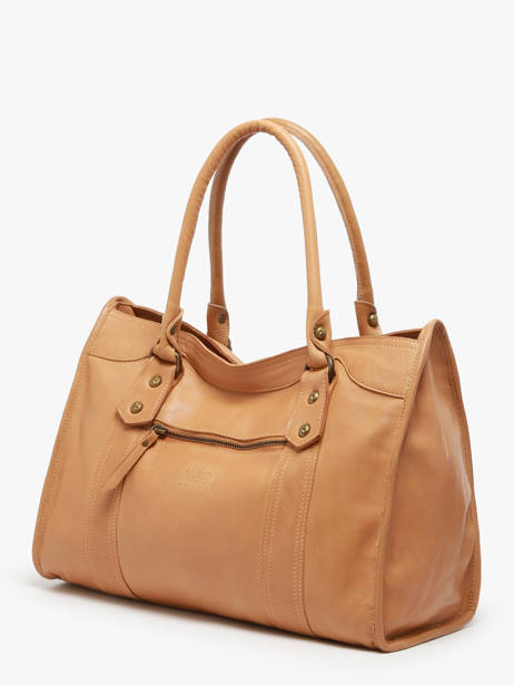 Shoulder Bag Cow A4 Leather Basilic pepper Brown cow BCOW31 other view 2