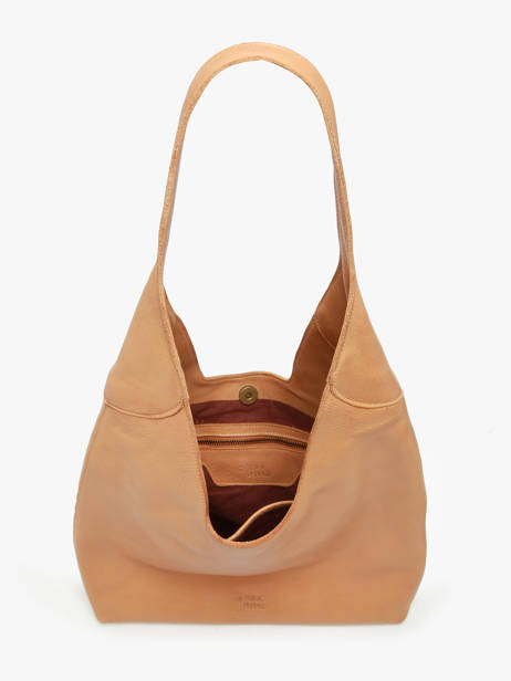 Sac Porté épaule Cow Cuir Basilic pepper Marron cow BCOW2L vue secondaire 3