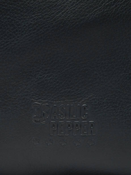 Sac Porté épaule Cow Cuir Basilic pepper Noir cow BCOW2M vue secondaire 5