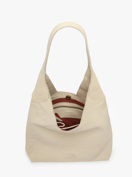 Shoulder Bag Cow Leather Basilic pepper Beige cow BCOW2M other view 3