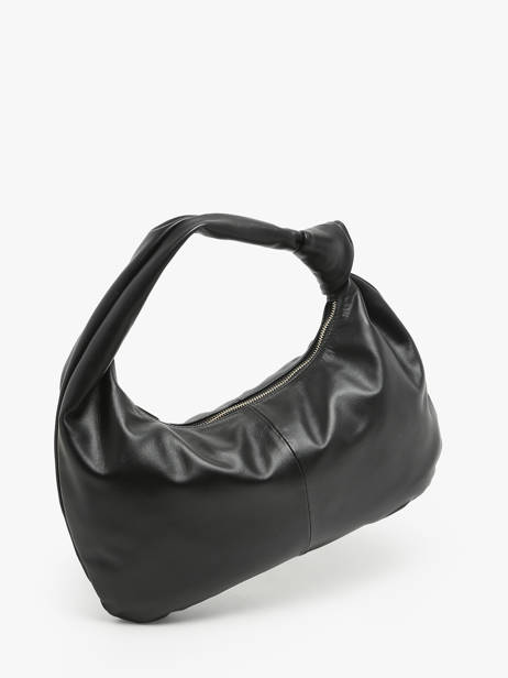 Sac Porté épaule Sauvage Cuir Milano Noir sauvage SA24114 vue secondaire 2
