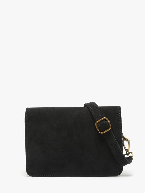Sac Bandoulière Velvet Cuir Milano Noir velvet VE24115 vue secondaire 4
