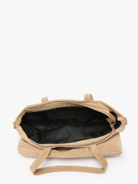 Shoulder Bag Velvet Milano Beige velvet VE24113 other view 3