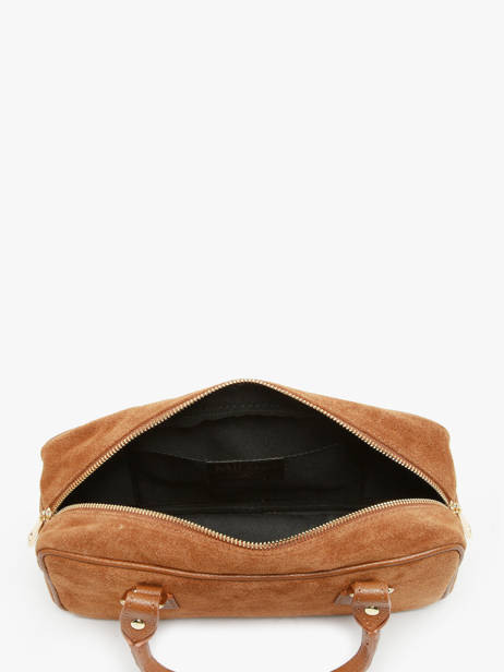 Satchel Velvet Caviar Leather Milano Brown velvet caviar VC24112 other view 3