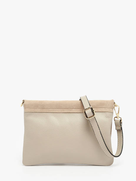 Sac Bandoulière Velvet Caviar Cuir Milano Beige velvet caviar VC24114 vue secondaire 4