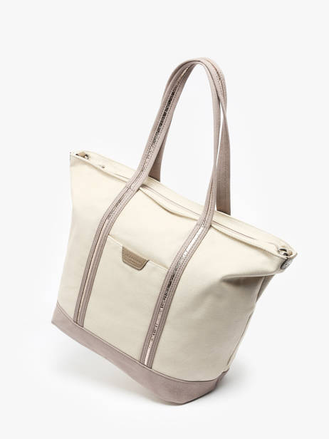 A4 Size Shoulder Bag Kaya Canvas Hexagona Beige kaya 5920056 other view 2