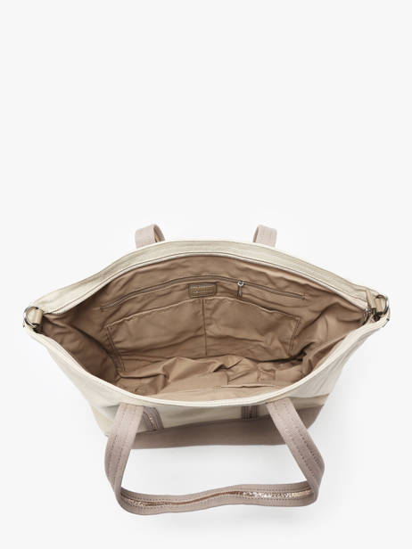 A4 Size Shoulder Bag Kaya Canvas Hexagona Beige kaya 5920056 other view 3