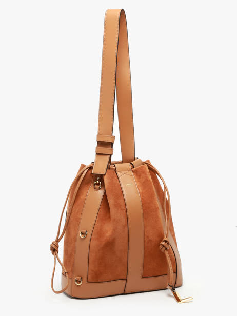 Sac Port paule Lancel ELLES M SUEDE Camel En Vente Au Meilleur Prix