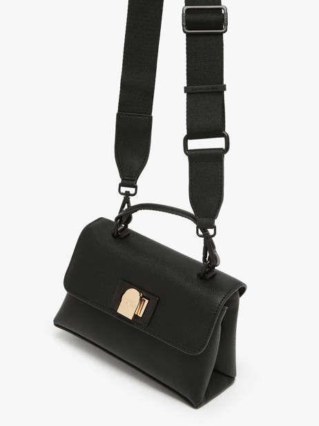 Sac Bandoulière Saffiano David jones Noir saffiano CM7211H vue secondaire 2