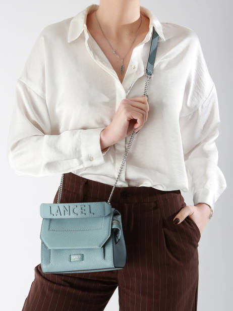 Top Handle S Ninon Leather Lancel Blue ninon A09221 other view 1