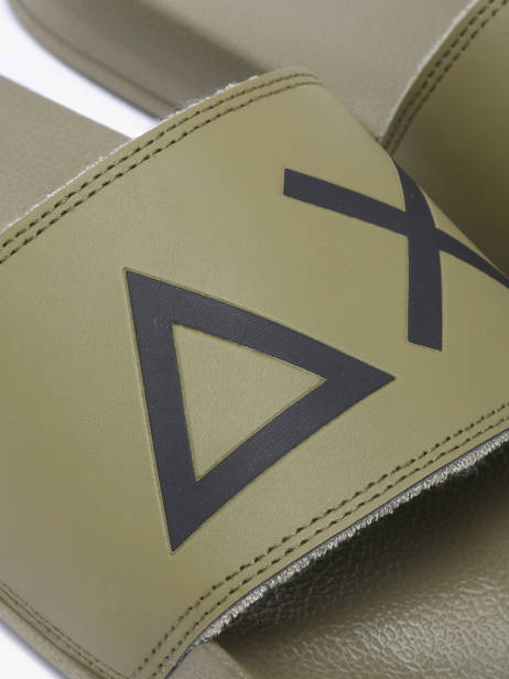 Flip Flops Logo Sun68 Green men X35102 other view 2