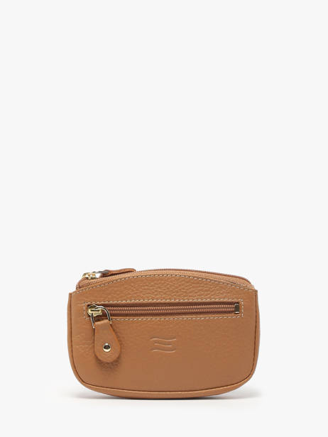 Leather Caviar Coin Purse Crinkles Brown caviar 14036