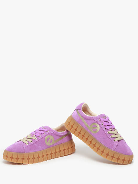 Sneakers Play En Cuir No name Violet women PLVS0440 vue secondaire 3
