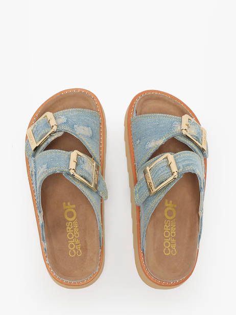 Slippers Fusbett Platform Colors of california White women HCSTOR60 other view 3