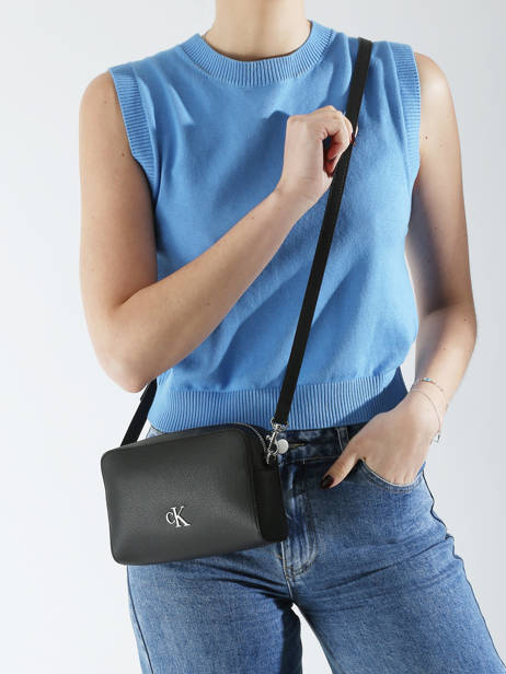 Shoulder Bag Sculpted Recycled Polyester Calvin klein jeans Black sculpted 4K3162G other view 1