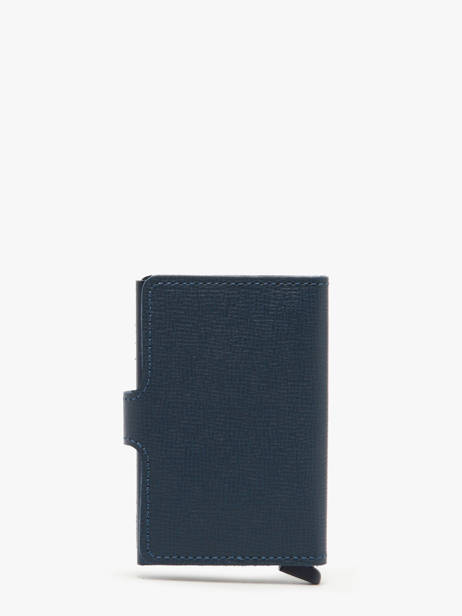 Card Holder Leather Secrid Blue crisple MC other view 2