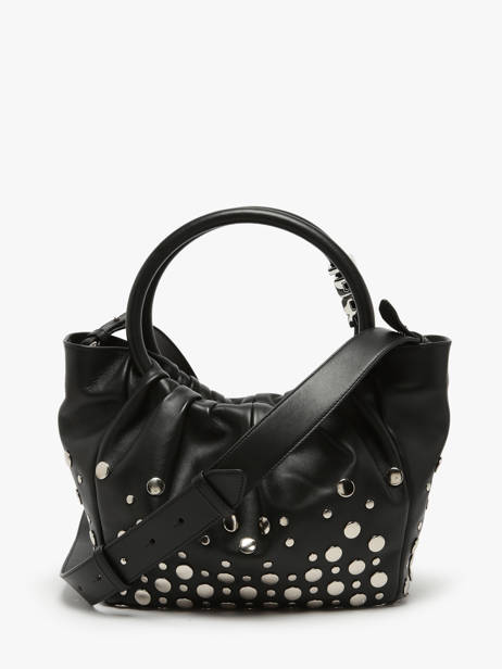 Sac Porté Main Domino Cuir Sonia rykiel Noir domino SA55LE14 vue secondaire 4