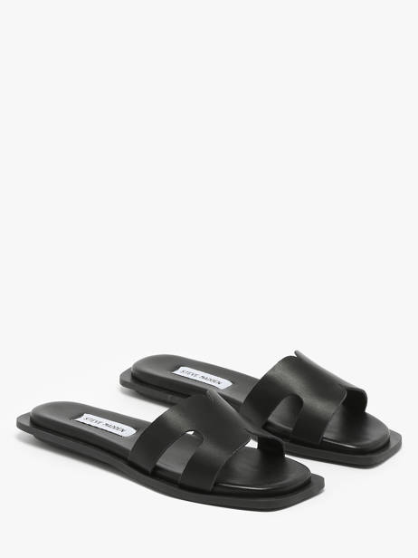 Slippers Sofia In Leather Steve madden Black women 11003523 other view 1