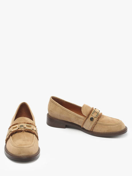 Moccasins Blush In Leather Mam'zelle Brown women CSIXM39 other view 3