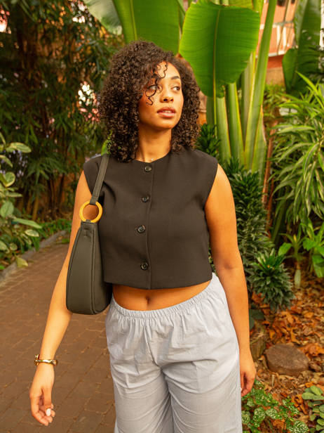 Sac Porté épaule Crocus Woomen Noir crocus WCRO28 vue secondaire 6