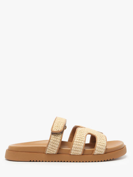 Slippers Missile In Leather Steve madden Beige women 11003028