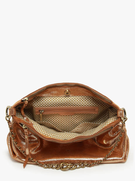 Sac Bandoulière Vintage Cuir Mila louise Marron vintage 3822RX vue secondaire 3