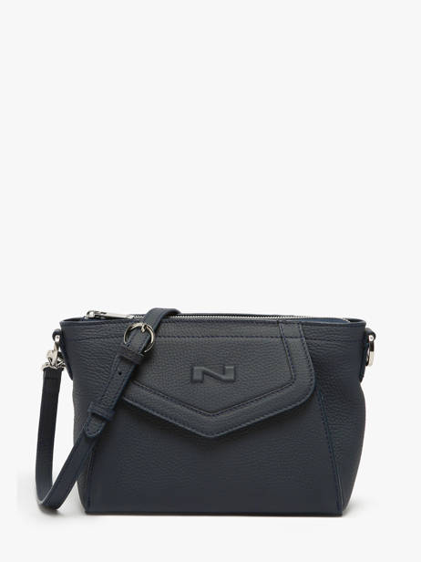 Leather Vanilla Crossbody Bag Nathan baume Blue candy 7