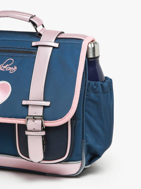 Cartable 2 Compartiments Cameleon Bleu vintage fantasy PBVGCA35 vue secondaire 5