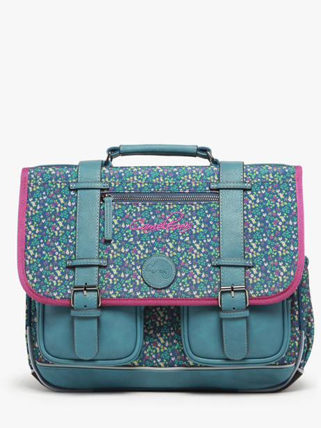 Cartable 2 Compartiments Cameleon Bleu vintage fantasy PBVGCA38