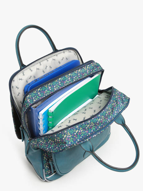 Sac à Dos 2 Compartiments Cameleon Bleu vintage fantasy PBVGSD37 vue secondaire 3