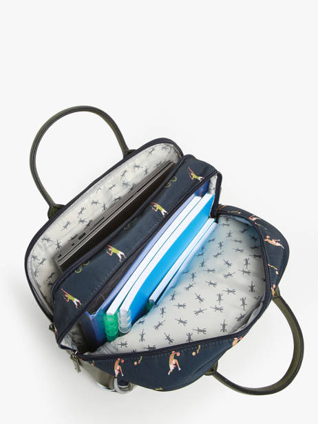 2-compartment Backpack Cameleon Green vintage urban PBVBSD37 other view 3