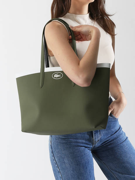 Shopping Bag Anna Season Lacoste Green anna season NF4934AS other view 1