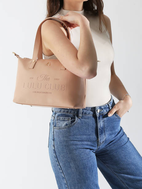 Shoulder Bag Logo Lulu castagnette Orange logo YVRAC other view 1