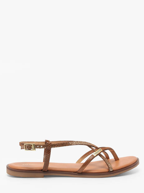 Nu-pieds Monagum En Cuir Les tropeziennes Marron women MONAGUM
