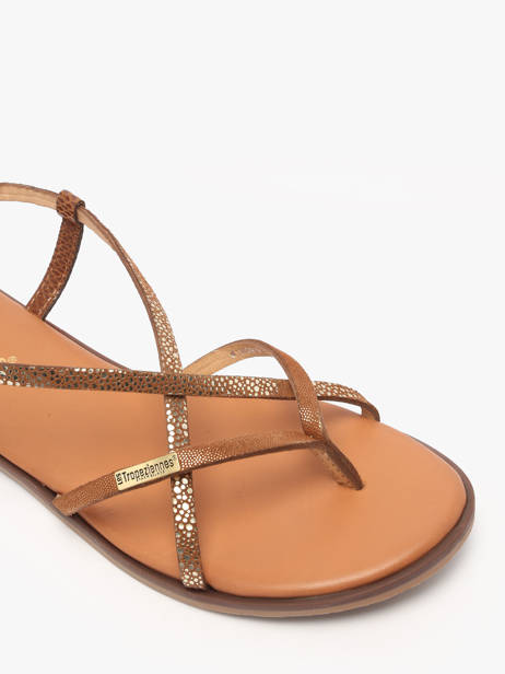 Nu-pieds Monagum En Cuir Les tropeziennes Marron women MONAGUM vue secondaire 2