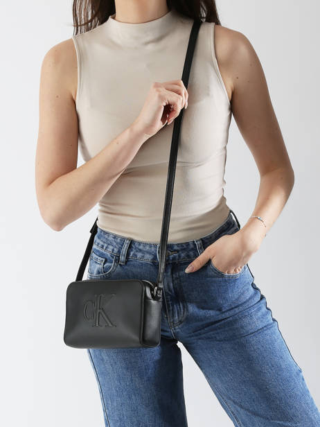 Sac Bandoulière Sculpted Calvin klein jeans Noir sculpted 4K3036G vue secondaire 1